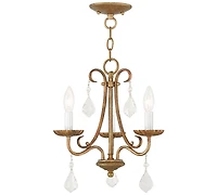 Livex Daphne 3- Light Metal Mini Chandelier