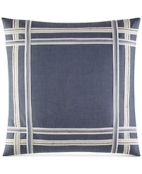 Nautica Fairwater Yarn Dye Cotton Decorative Pillow, 18" X 18"
