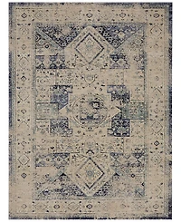 Closeout! Karastan Cosmopolitan Santee Indigo 2'4" x 7'10" Runner Rug