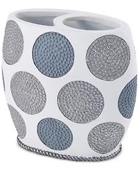 Avanti Dotted Circle Textured Resin Toothbrush Holder
