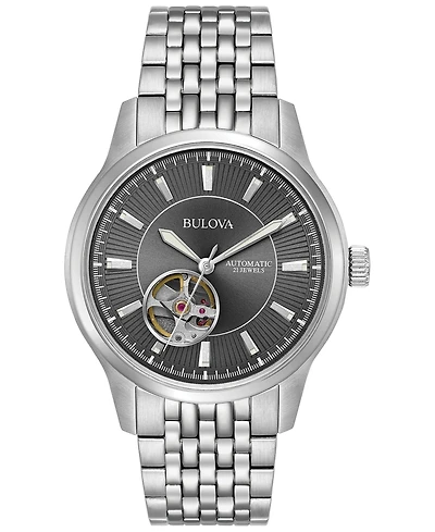 Bulova Men's Automatic Stainless Steel Bracelet Watch 40mm 96A190