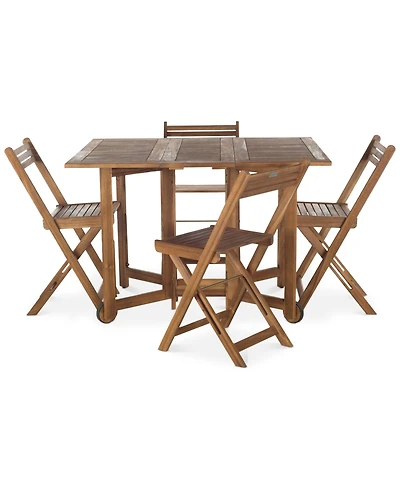 Kinsie Outdoor 5-Pc. Dining Set (1 Table & 4 Chairs)