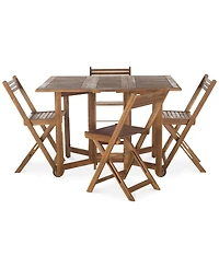 Kinsie Outdoor 5-Pc. Dining Set (1 Table & 4 Chairs)