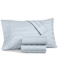 Closeout! Charter Club 1.5" Stripe Extra Deep Pocket 550 Thread Count 100% Cotton 4-Pc. Sheet Set, California King, Exclusively at Macy's