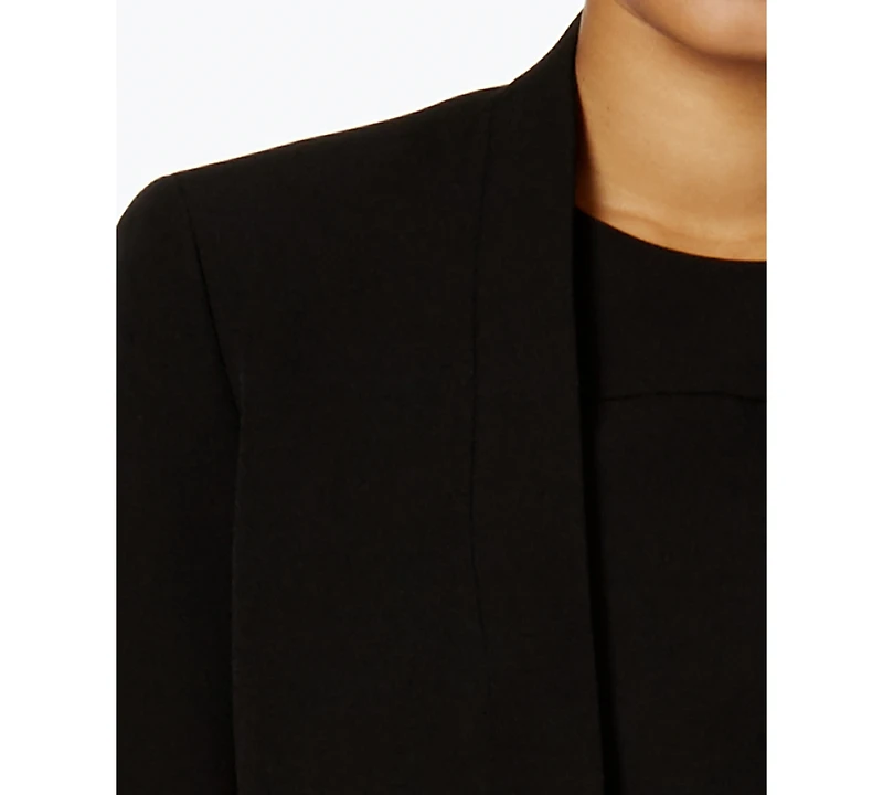Anne Klein Missy Executive Collection Shawl-Collar Sleeveless Sheath Dress Suit Set, Created for Macy's