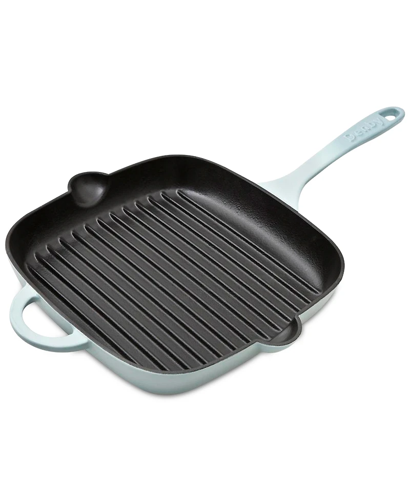 Denby Heritage Pavilion Cast Iron Grill Pan, 10"