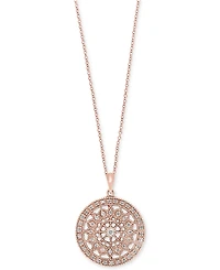 Effy Diamond Disc Pendant Necklace (1/4 ct. t.w.) 14k White, Rose, or Yellow Gold