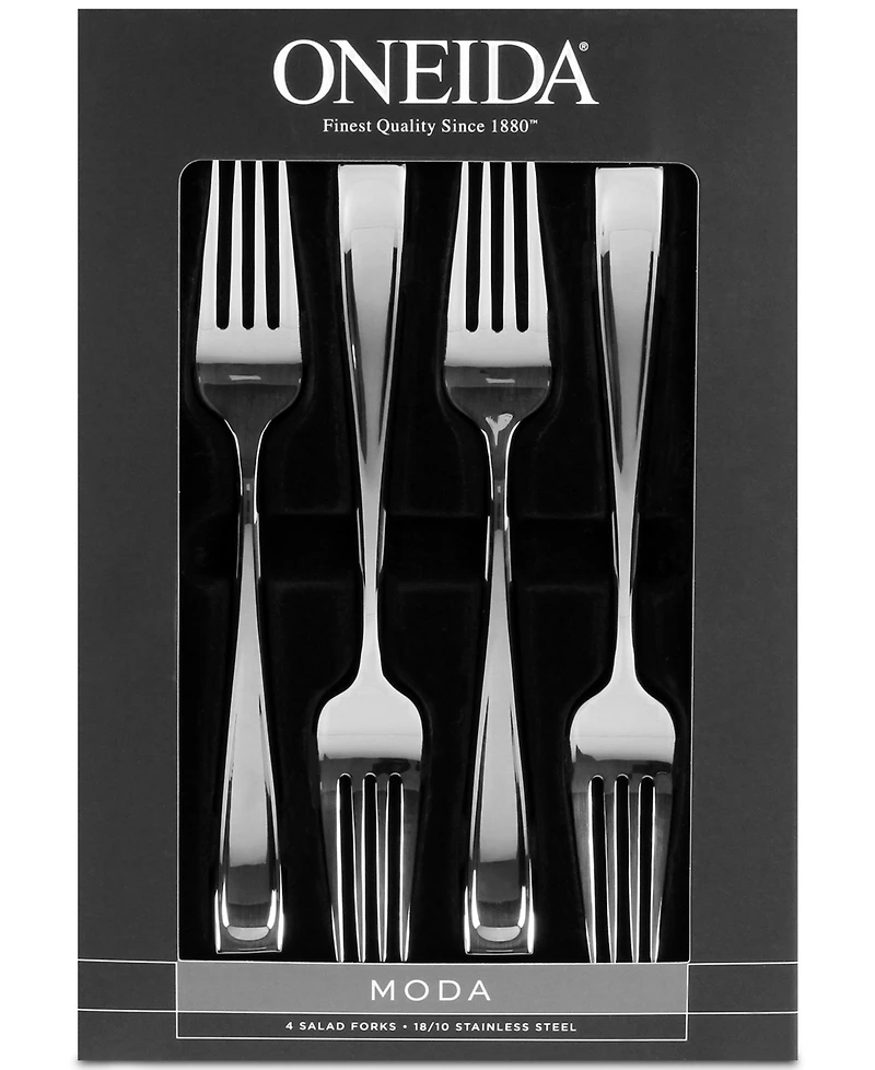 Oneida Moda 4-Pc. Salad Fork Set