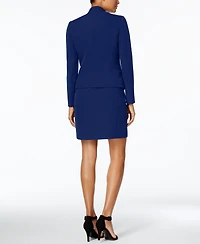 Anne Klein Missy Petite Executive Collection Shawl-Collar Sleeveless Sheath Dress Suit Set, Created for Macy's
