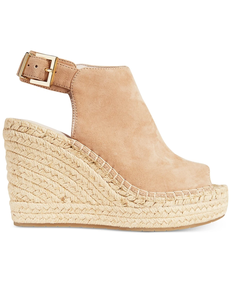 Kenneth Cole New York Women's Olivia Espadrille Peep-Toe Wedges