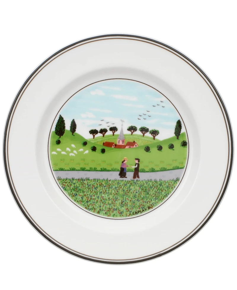 Villeroy & Boch Design Naif Bread & Butter Plate, Boy & Girl