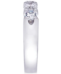Certified Seven Diamond Station Band Ring in 14k White Gold (2 ct. t.w.)
