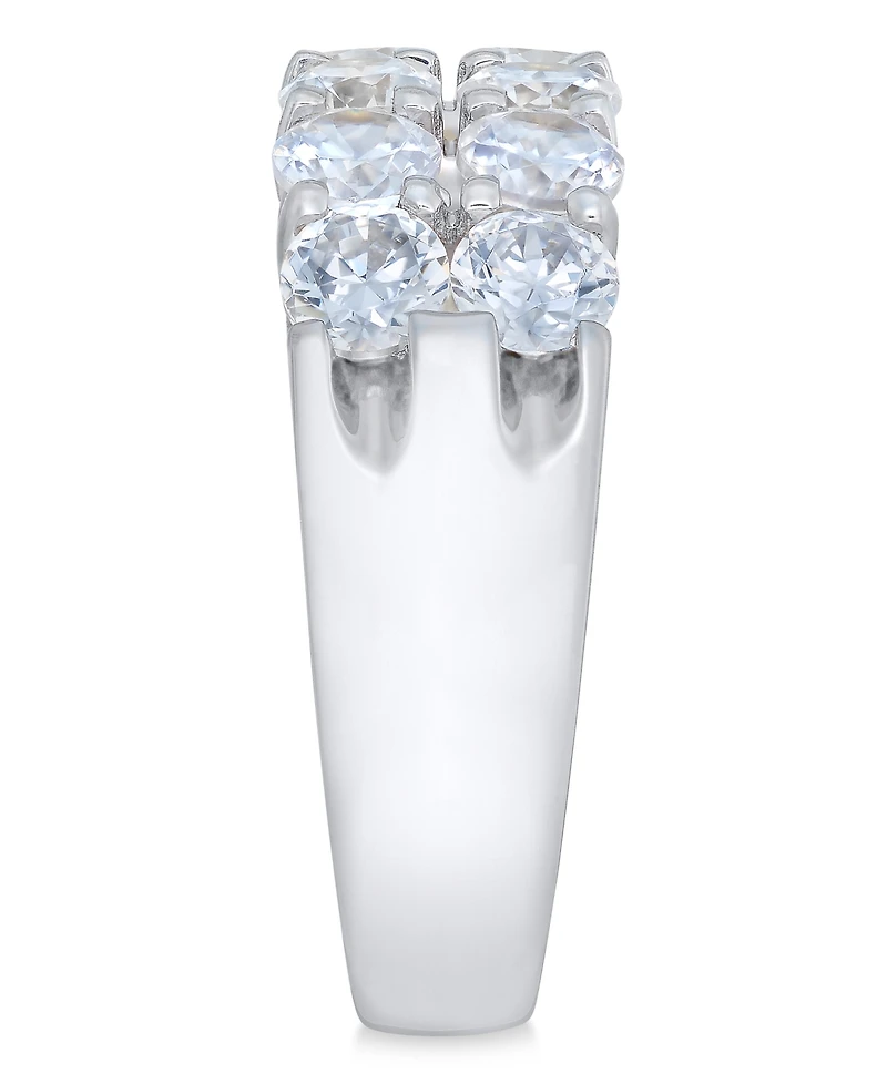 Diamond Double Row Band (1-1/2 ct. t.w.) in 14k White Gold