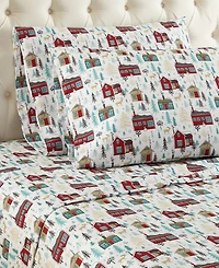Shavel Micro Flannel Printed 3-Pc. Sheet Set, Twin