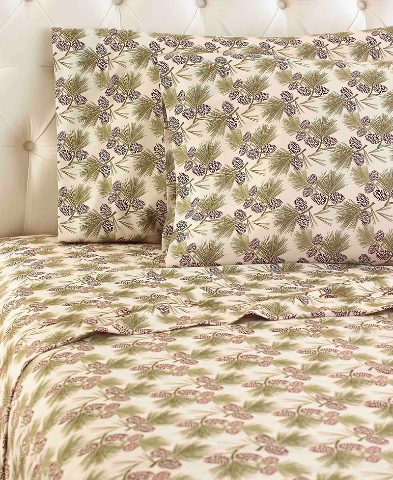 Shavel Micro Flannel Printed 3-Pc. Sheet Set, Twin