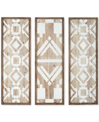 Madison Park Mandal Wood Wall Decor, Set of 3