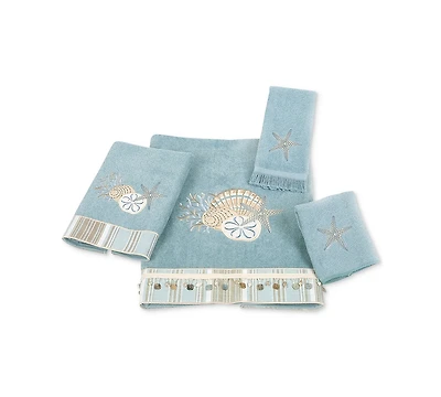 Avanti By the Sea Embroidered Cotton Hand Towel, 16" x 28"