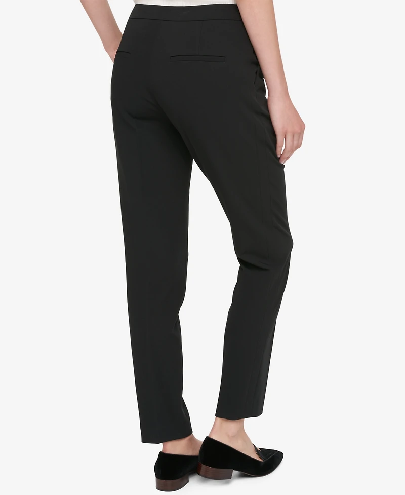 Tommy Hilfiger Twill Slim-Leg Ankle Dress Pants