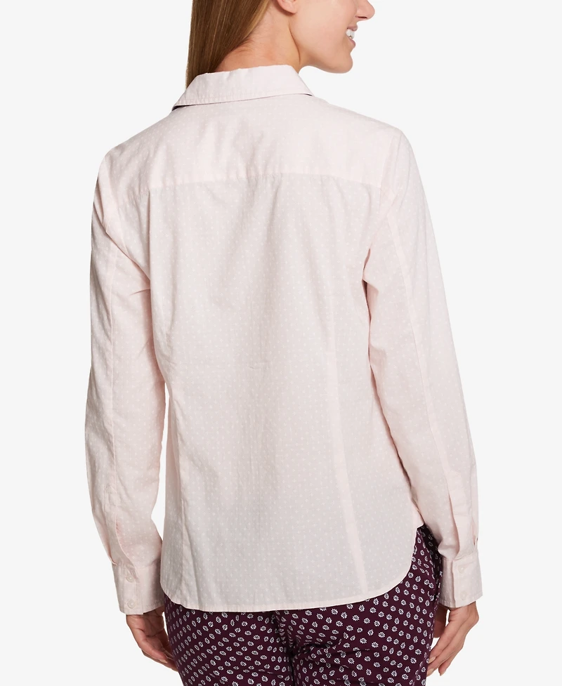 Tommy Hilfiger Women's Cotton Pinstripe Button-Down Shirt