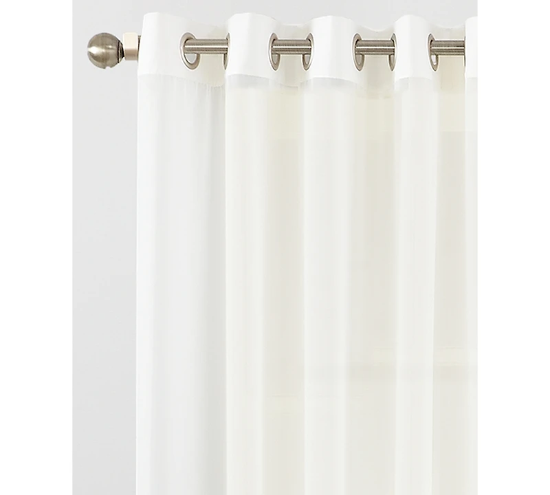 Sheer Voile Grommet Sliding Patio Door Curtain Panel