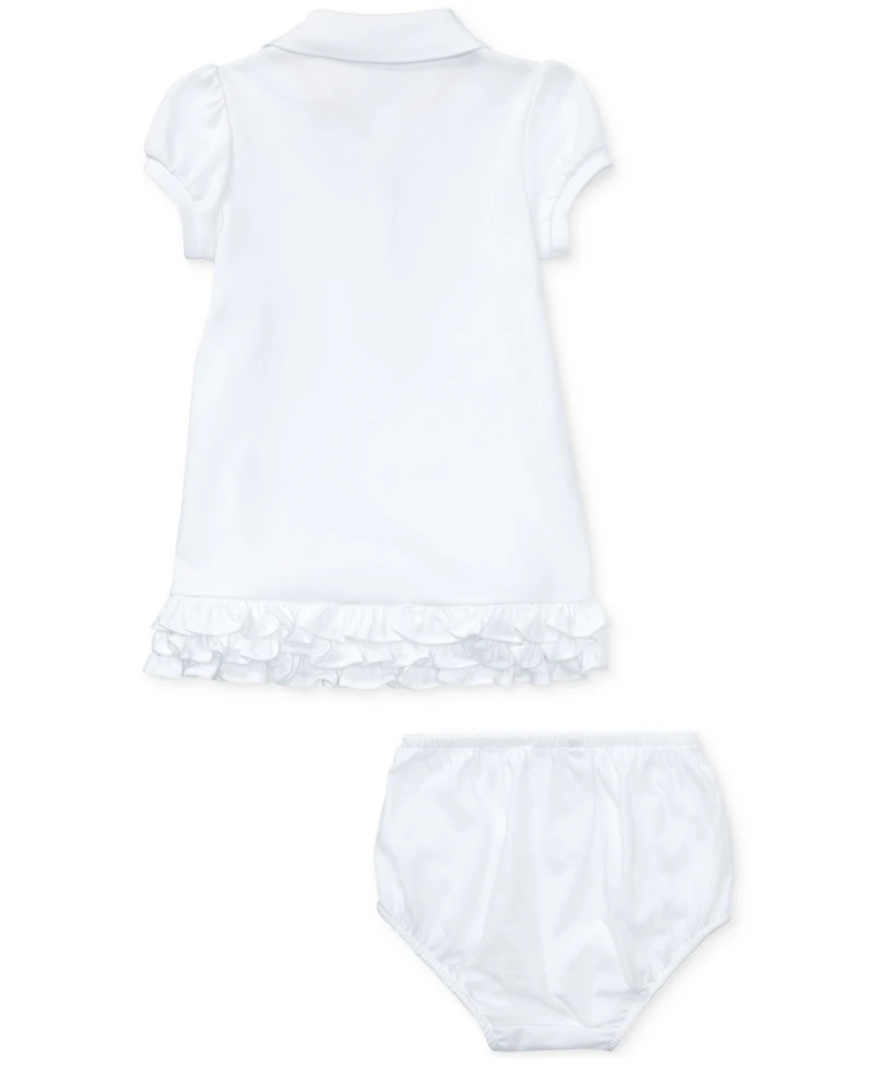 Polo Ralph Lauren Baby Girls Ruffled Trim Cupcake Dress