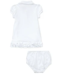 Polo Ralph Lauren Baby Girls Ruffled Trim Cupcake Dress