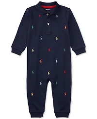 Polo Ralph Lauren Baby Boys Schiffli Cotton Coverall