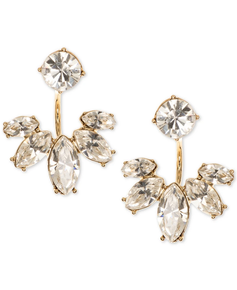 Marchesa Gold-Tone Crystal Jacket Earrings