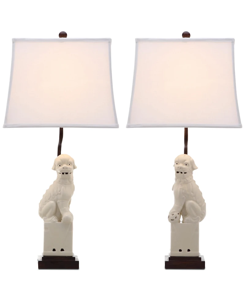 Safavieh Foo Dog Set of 2 Table Lamps