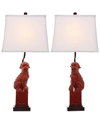 Safavieh Foo Dog Set of 2 Table Lamps