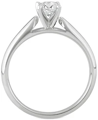 Macy's Star Signature Diamond Solitaire Engagement Ring (1/2 ct. t.w.) in 14k White or Yellow Gold