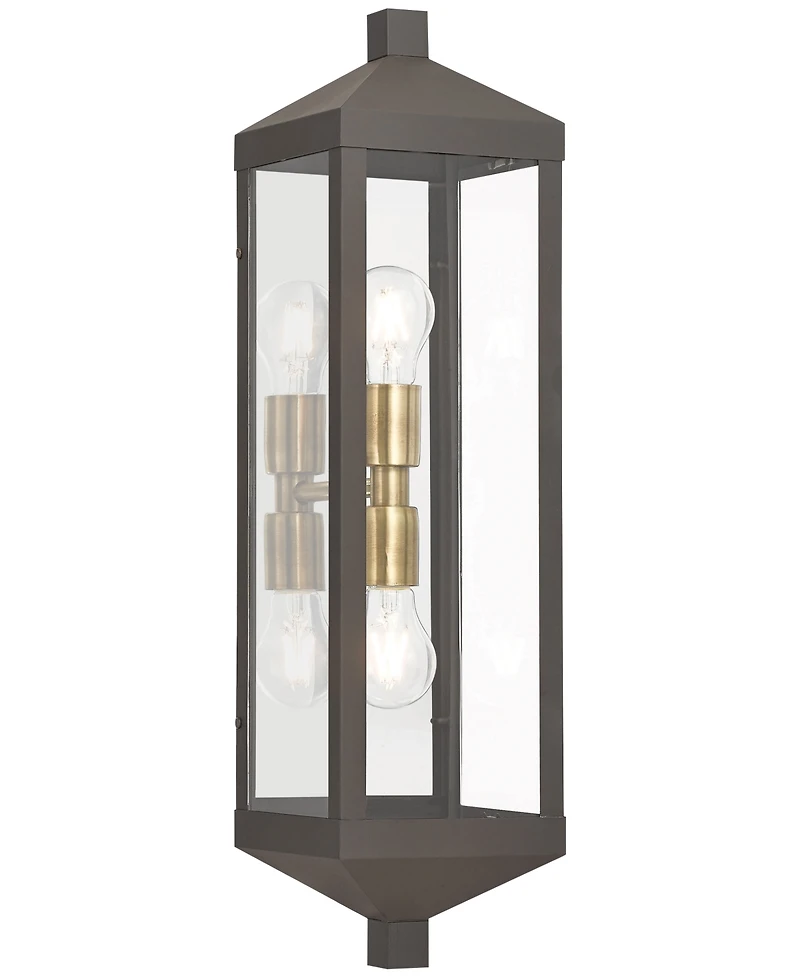 Livex Nyack 2-Light Outdoor Wall Lantern