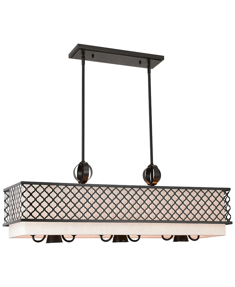 Livex Arabesque 9-Light Linear Chandelier