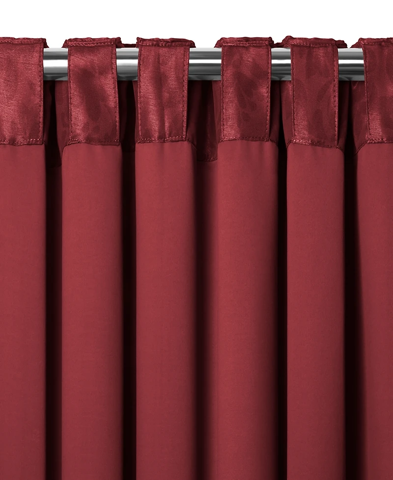 Elrene Home Fashions Antonia Damask Print Blackout Window Curtain
