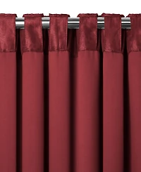 Elrene Home Fashions Antonia Damask Print Blackout Window Curtain