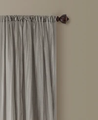 Elrene Athena Rod Pocket 52" x 84" Pair of Curtain Panels with Scarf Valance, Set of 3