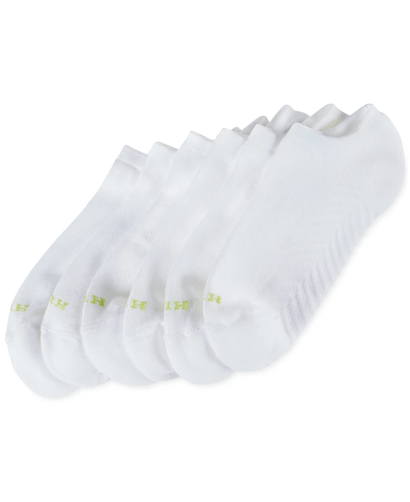 Hue Women's Massaging No Show 6 Pack Socks