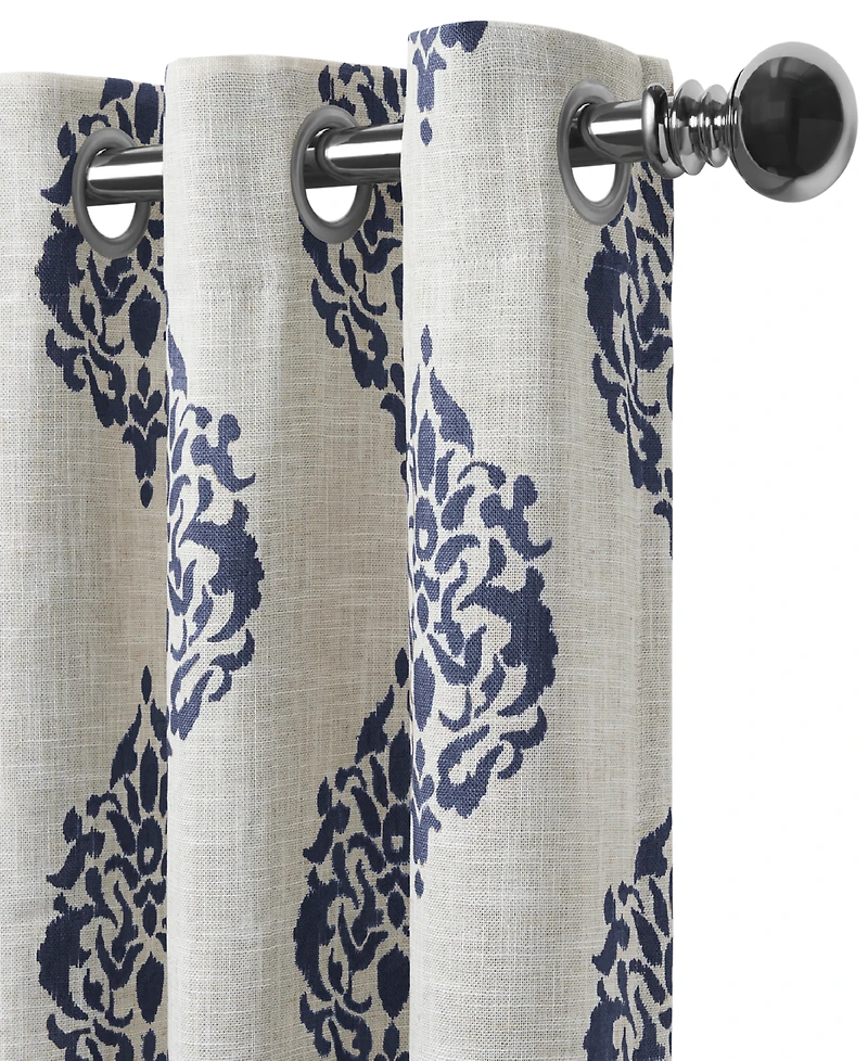 Elrene Home Fashions Navara Medallion Room Darkening Window Curtain