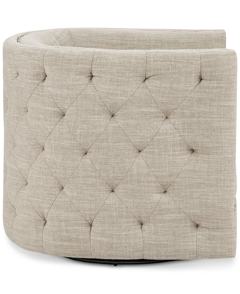 Madison Park Capstone Swivel Tufted Chair