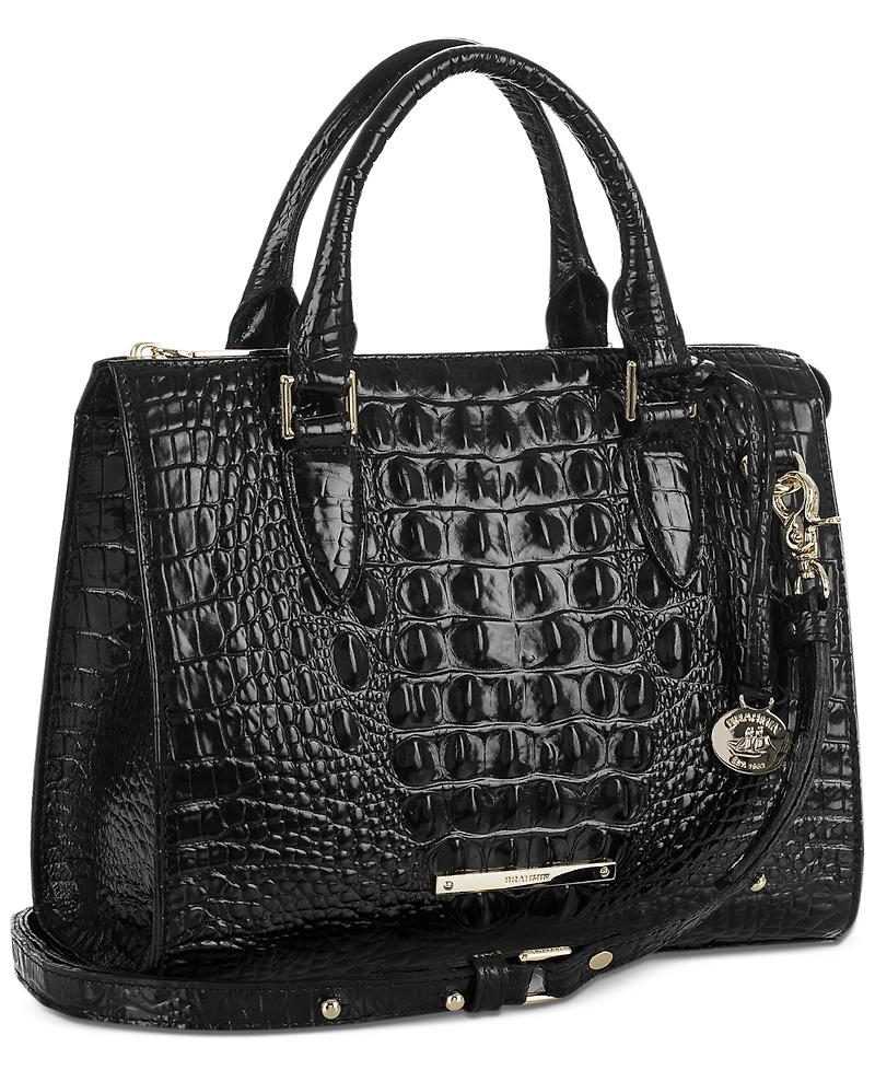 Brahmin Anywhere Convertible Melbourne Embossed Leather Satchel