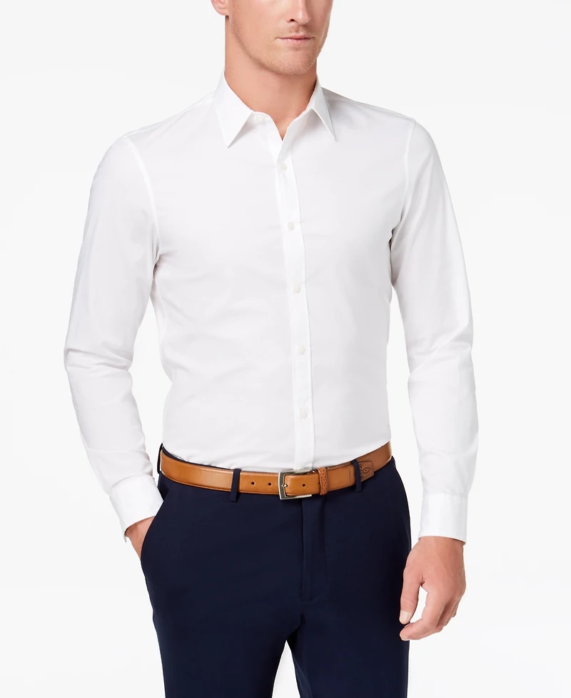 Michael Kors Men's Stretch Button-Front Shirt