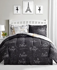 Fairfield Square Collection Paris Gold Reversible 8 Pc. Comforter Sets, Exclusively at Macy's