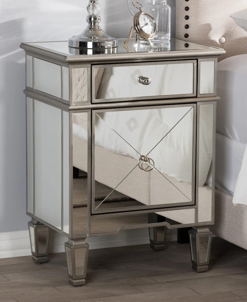 Claudia Mirrored Nightstand
