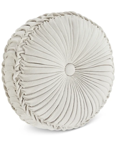 J Queen New York Giovani Tufted Decorative Pillow, 15" Round