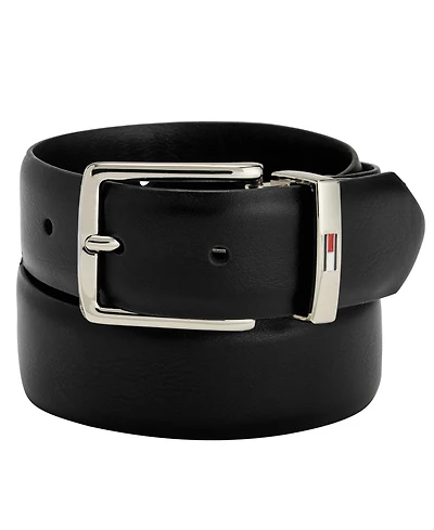 Tommy Hilfiger Big Boys Reversible Dress Belt with Logo Buckle