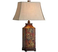 Uttermost Colorful Flowers Table Lamp