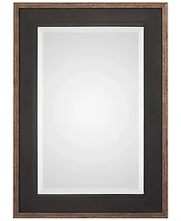 Uttermost Staveley Rustic Black-Framed Mirror