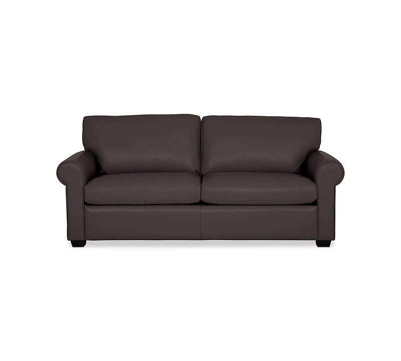 Orid 77" Full Roll Arm Leather Sleeper, Created for Macy's