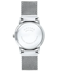 Movado Women's Swiss Museum Classic Stainless Steel Mesh Bracelet Watch 28mm
