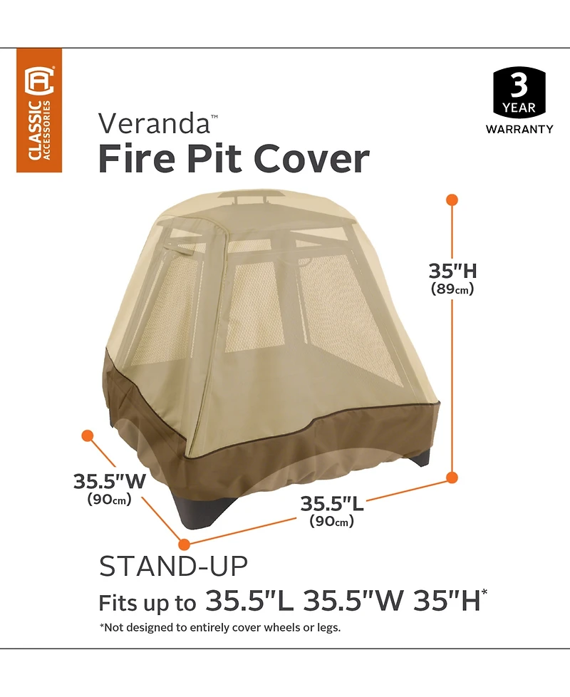 Stand Up Fire Pit Cover